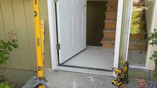 Jeld Wen Front Door Installation  Really crappy products and craftsmanship PART 1 [upl. by Cynthie]