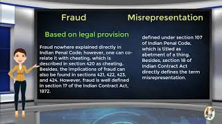 What is Difference Between Fraud amp Misrepresentation [upl. by Orsay641]