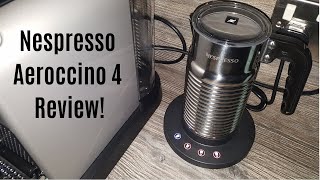 Nespresso Aeroccino 4 Milk Frother Review  Worth upgrading from the Aeroccino 3 [upl. by Drawyeh]