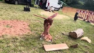 A fabulous range of wooden sculpture at Caerleon festival 2024 [upl. by Harty]