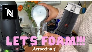 How To Foam Milk With Aeroccino 3 Make Coffee With Foam Tips amp Tricks  Easy Foamed Latte Recipe [upl. by Deadman]