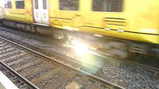 Merseyrail 507 009 making arcs at Birkdale station [upl. by Derzon640]