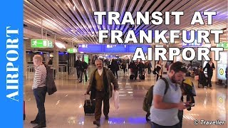 TRANSIT WALK AT FRANKFURT Airport FRA Terminal 1  Connection Flight Transfer Arriving amp Departing [upl. by Millhon575]