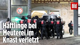 Gefängnismeuterei Polizei stürmt Knast in Thüringen  JVA Untermaßfeld [upl. by Wrightson40]