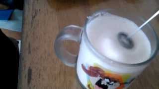 Aerolatte Review Frothing Cold Milk In Under 1 Minute [upl. by Llennej29]